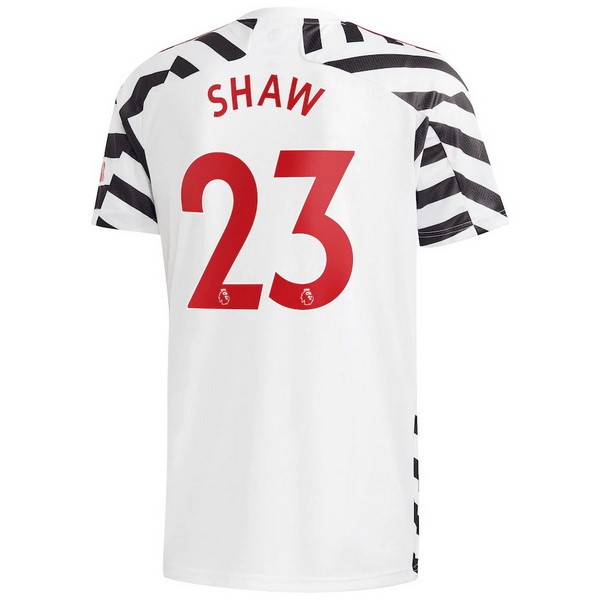 Maillot Football Manchester United NO.23 Shaw Third 2020-21 Blanc